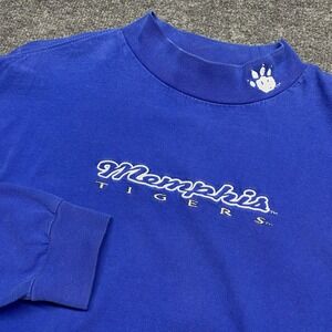 Vintage 90s Memphis State Tigers Mock Neck Pullover Sweatshirt Women's Sz Large